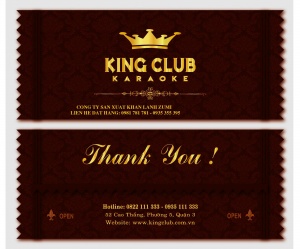 khăn giấy ướt quán karaoke